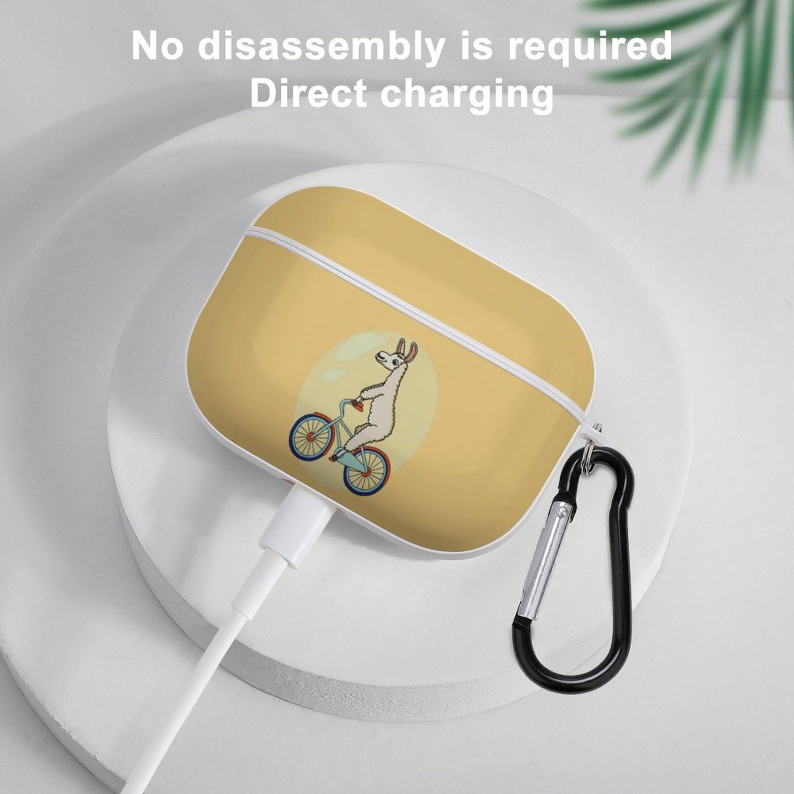 Amazon | かわいい アルパカ AirPods Pro2 ケース 2022年9月発売 シロ
